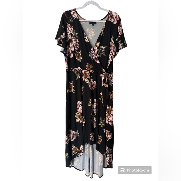 fortune ivy irene faux wrap brushed knit maxi dress Fortune + Ivy | Dresses | Fortune Ivy Irene Faux Wrap Brushed Knit Maxi Dress Size 2x